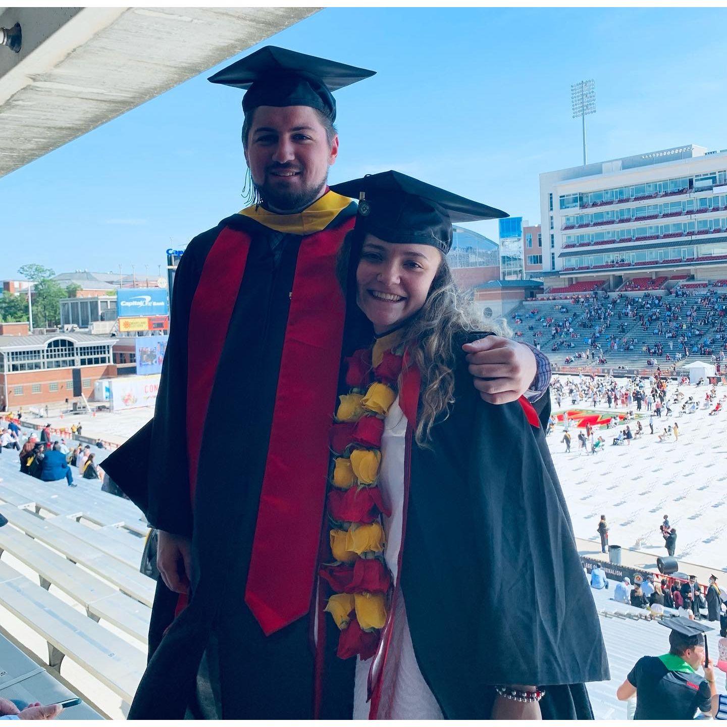 Graduation day at the football stadium!