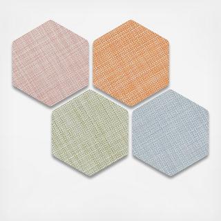 Hex Mixed Coasters, Set of 4