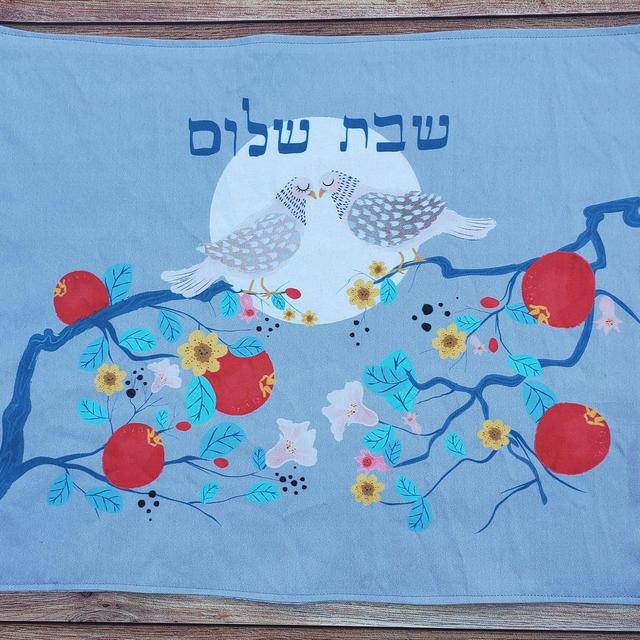 Love Birds Challah Cover Wedding...