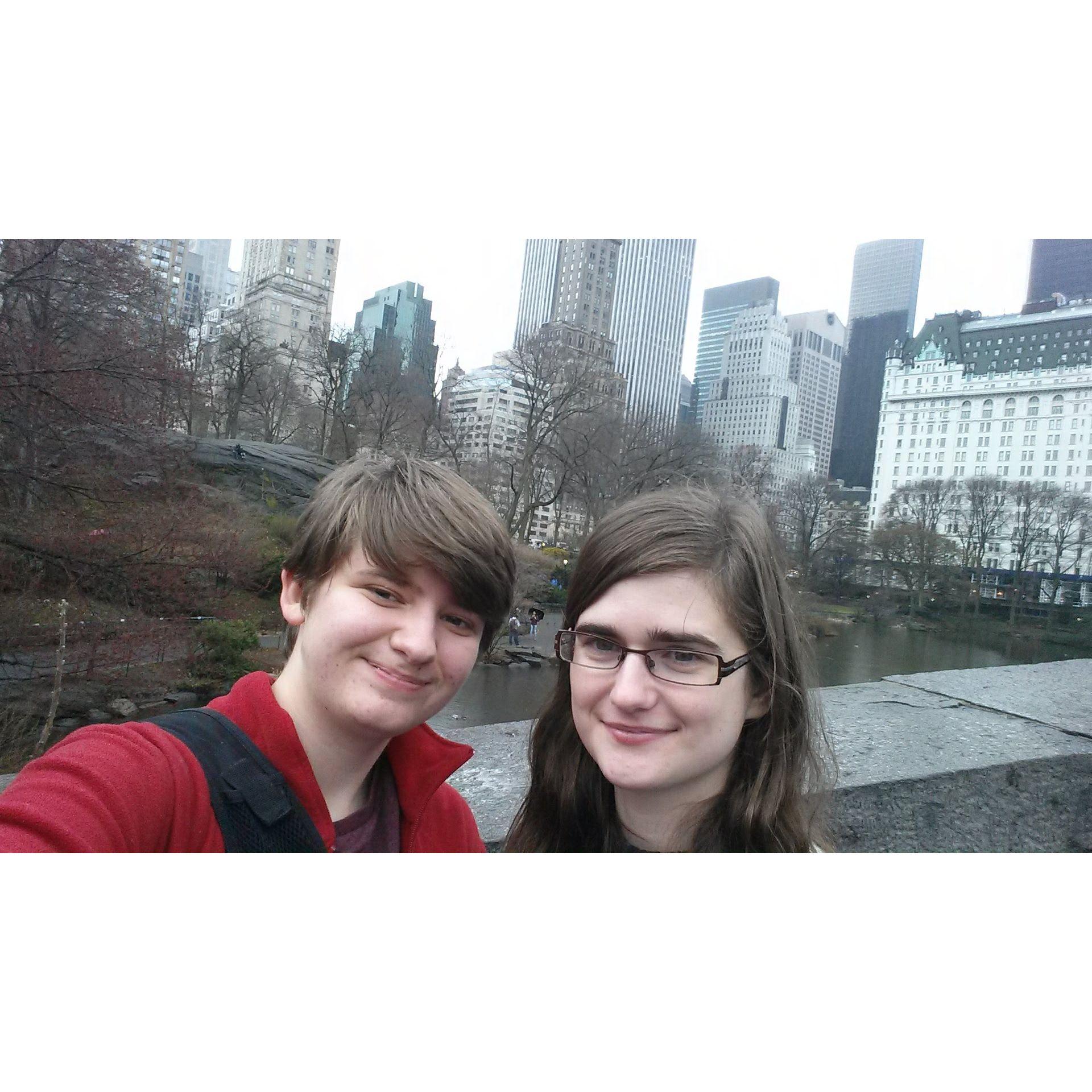 We took a trip to New York together during college.
