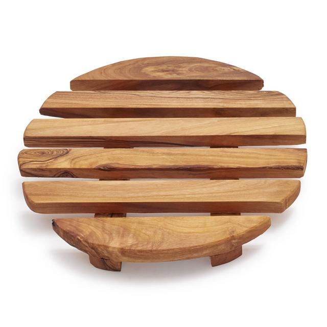 Sur La Table Round Olivewood Trivet