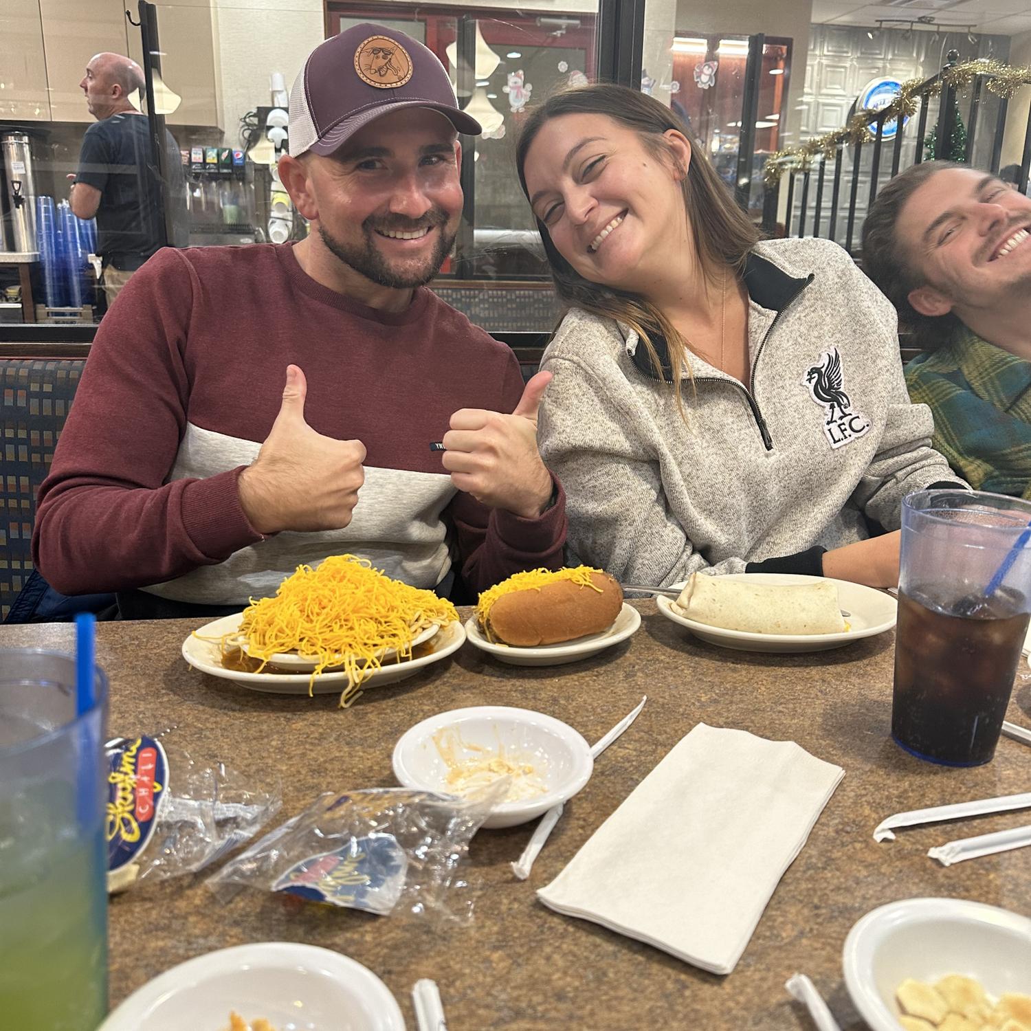 Of course Sophie had to take Patrick to skyline for the first time!