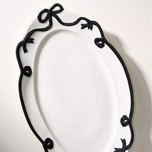 Benedita Bow Ceramic Stoneware Platter