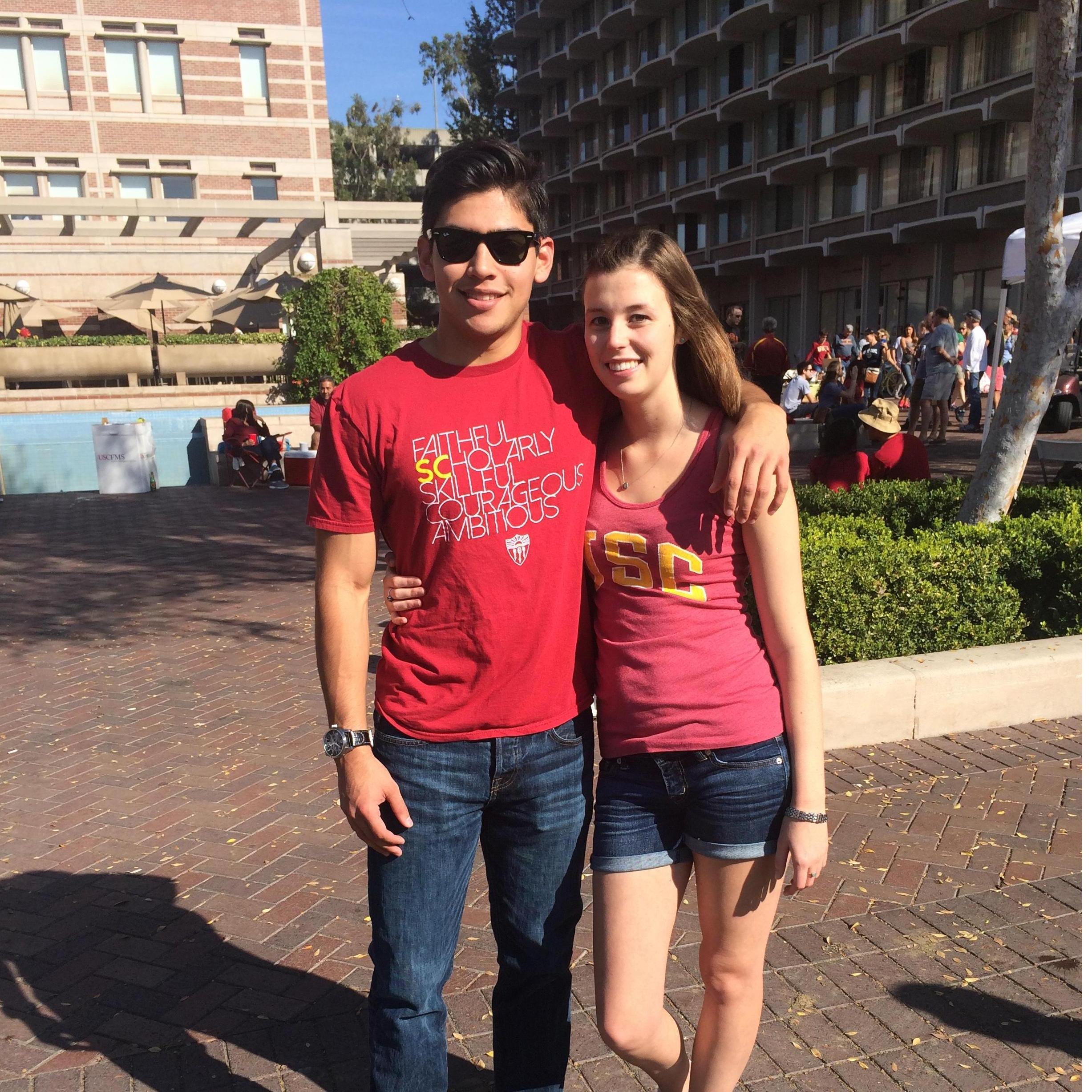 One of our first tailgates at USC!