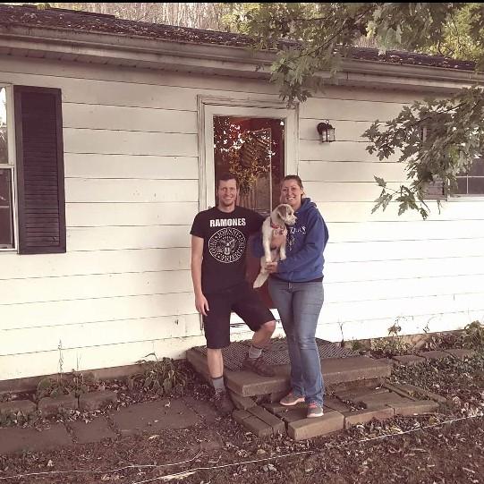 Our last day at the first house we lived in together and my childhood home!