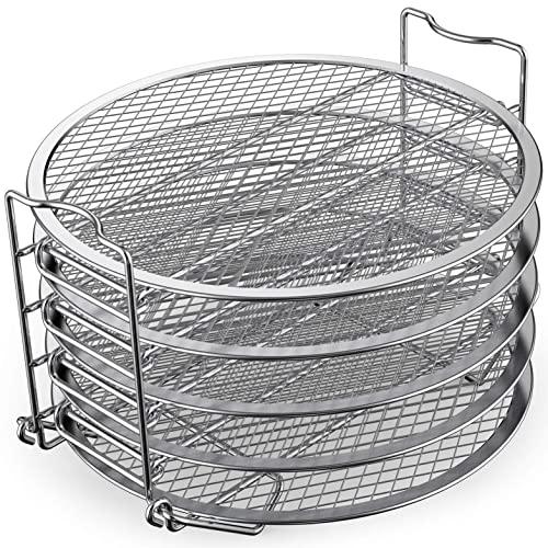 Dehydrator Rack Stainless Steel Stand Accessories Compatible with Instant Pot Air Fryer Crisp Lid 6 Quart, By SiCheer