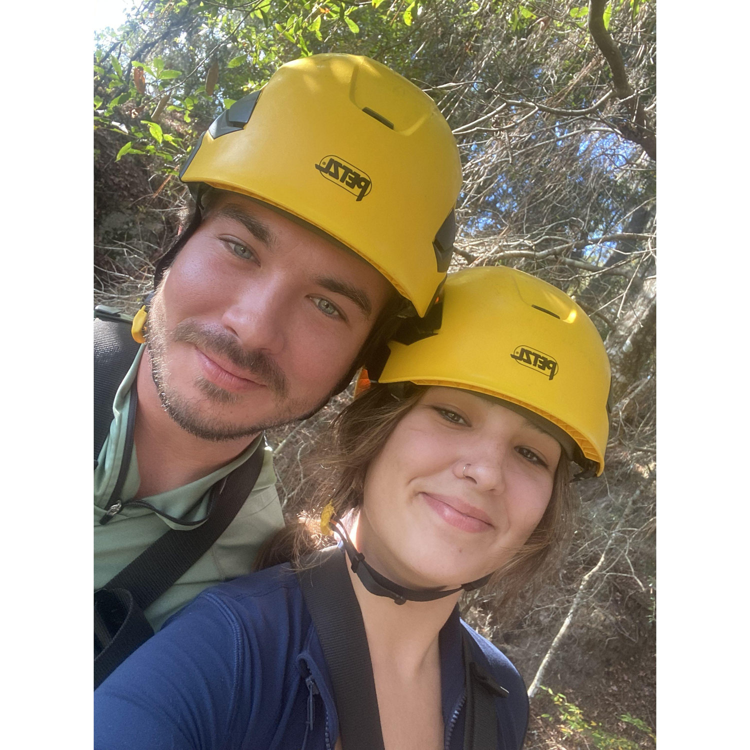 Zip Lining near Ocala for Nate's Birthday 2021