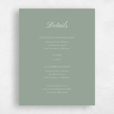 Sage, Green Wedding Enclosure - Pasquo