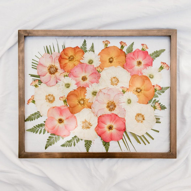 Pressed Frame | Pressed Floral Frame | Pressed Wedding Bouquet | Perfect Wedding Gift | Recommended by Wedding Planners