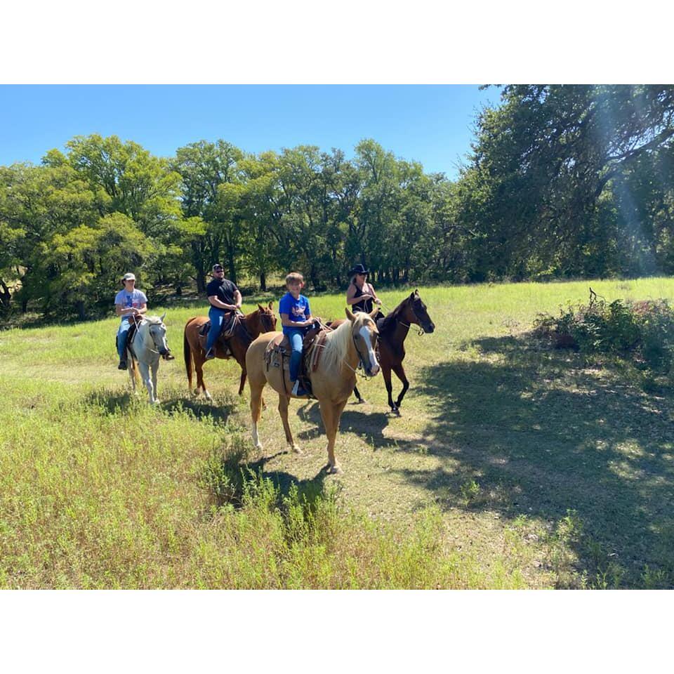 Horseback riding in hill country 2020.