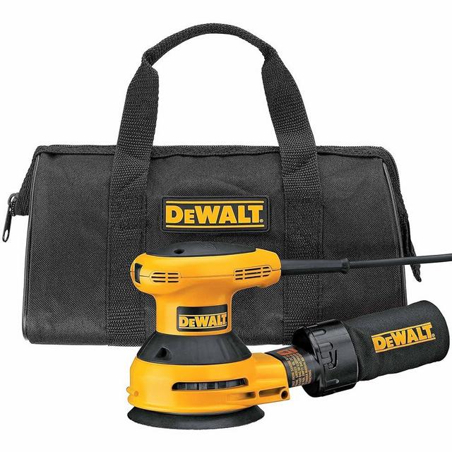 DEWALT D26451K Corded 3 Amp 5-Inch Random Orbit Sander with Cloth Dust Bag