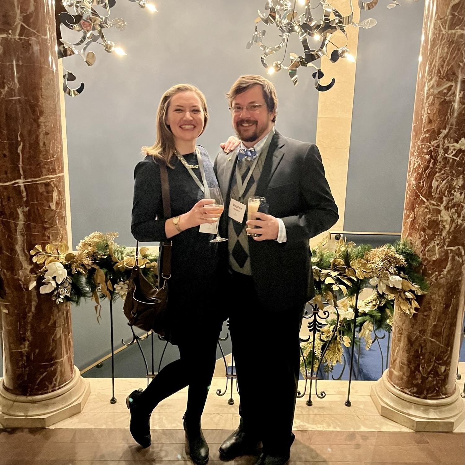 Stephen’s fancy company holiday party!