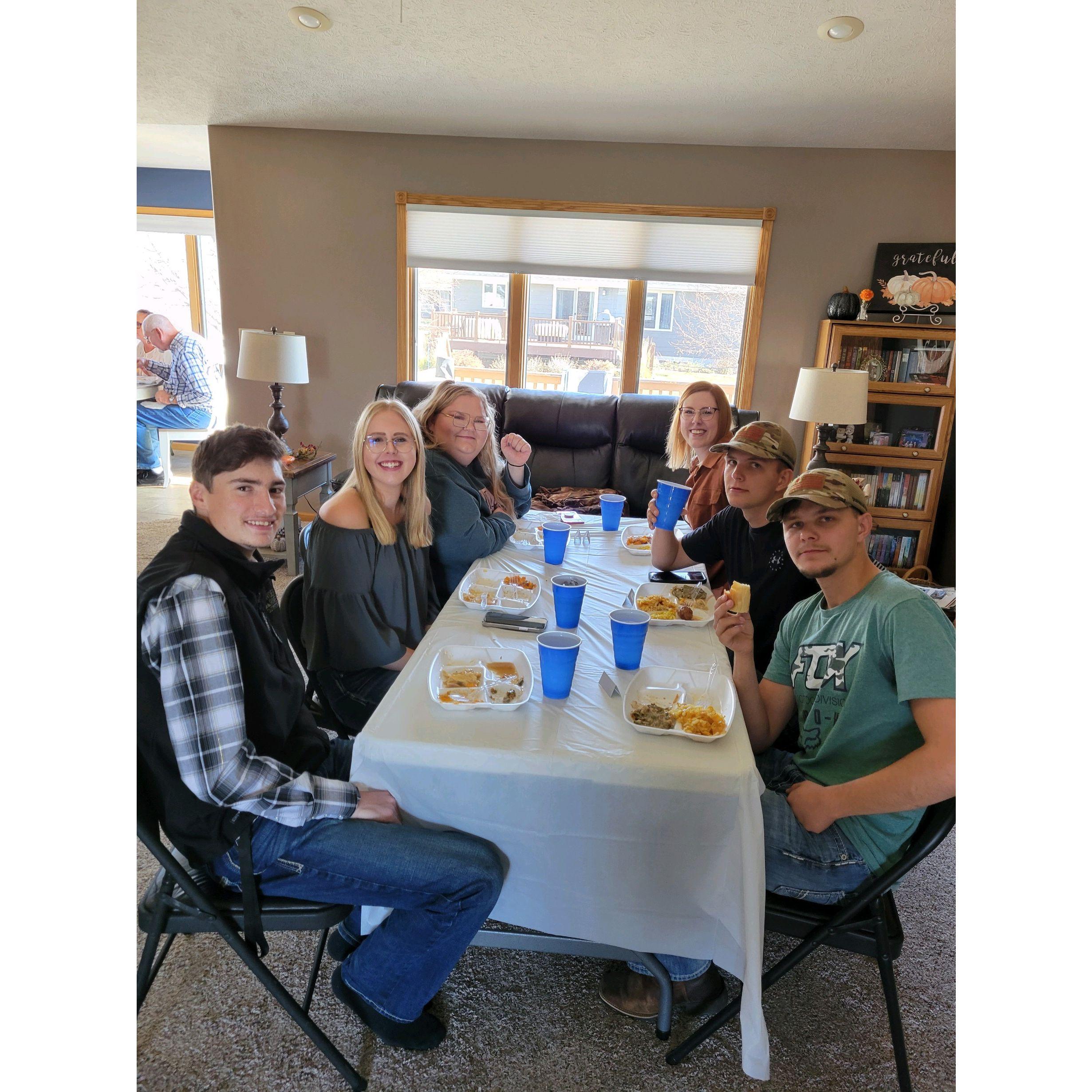 First Thanksgiving that I brought Preston home, 2021.