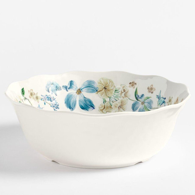 Monique Lhuillier Summer Blossom Outdoor Melamine Serving Bowl - Multi