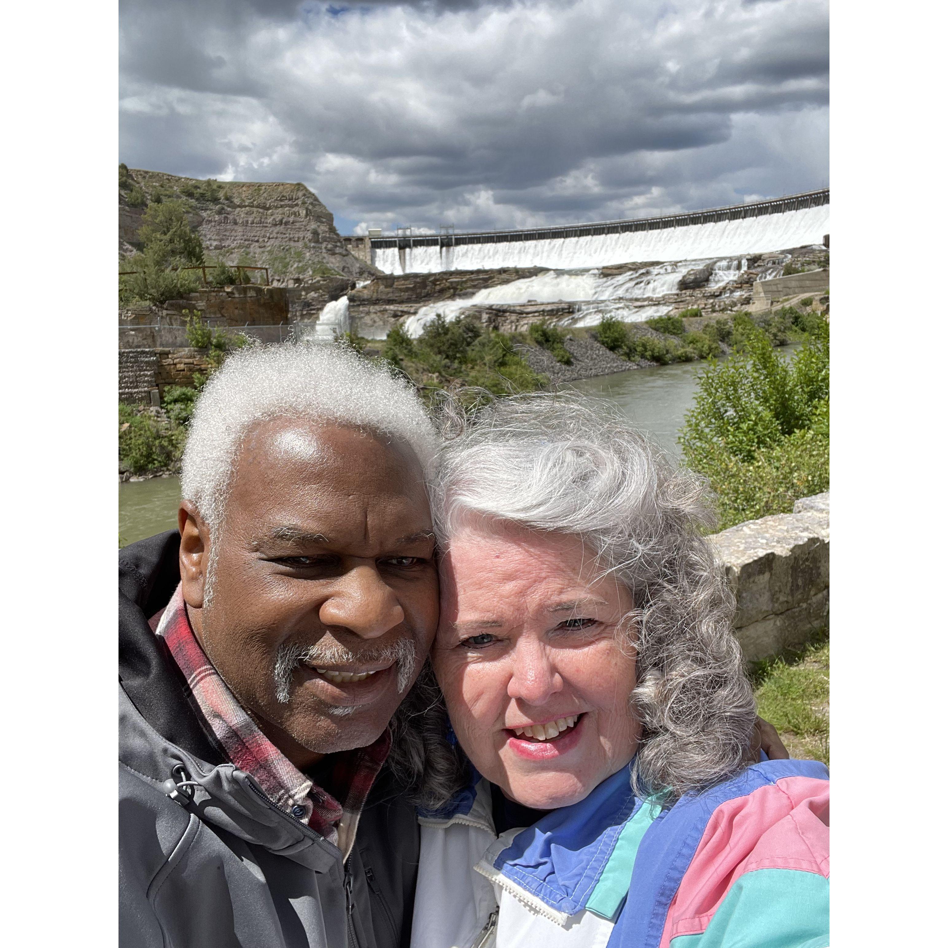 First Trip to Montana together at Ryan Dam, near Great Falls