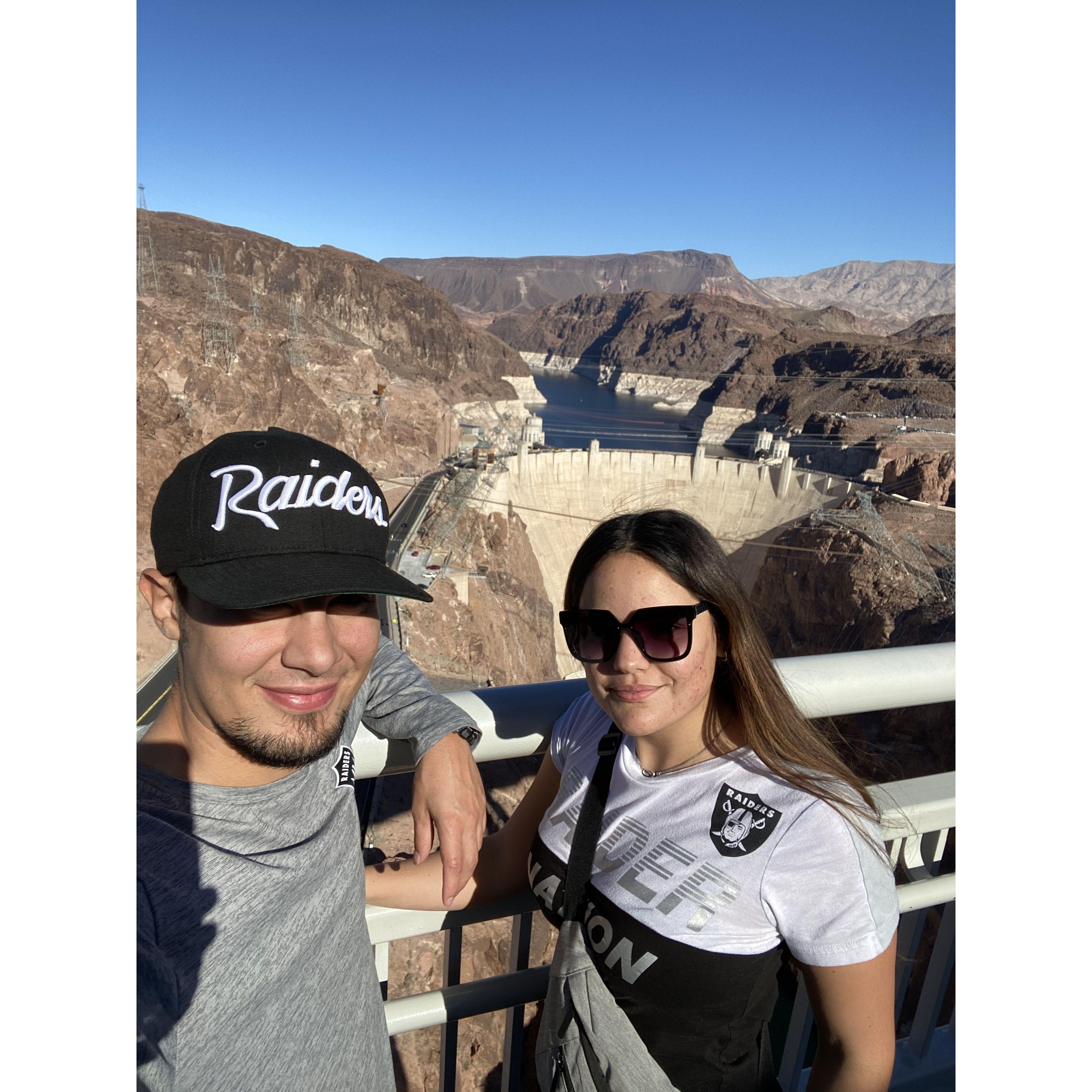 Site seeing in Nevada of the Hoover Dam.