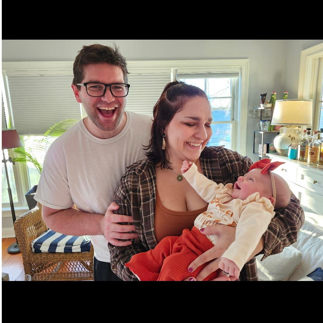 First time meeting out first niece, Izzy <3 Thanksgiving 2024