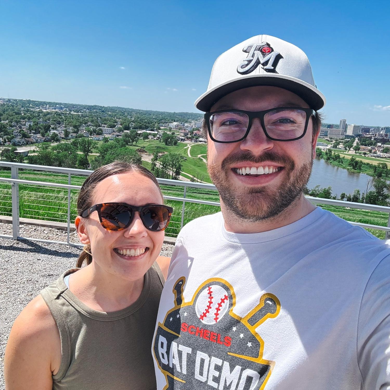 Hiked Mt. Trashmore in Cedar Rapids!