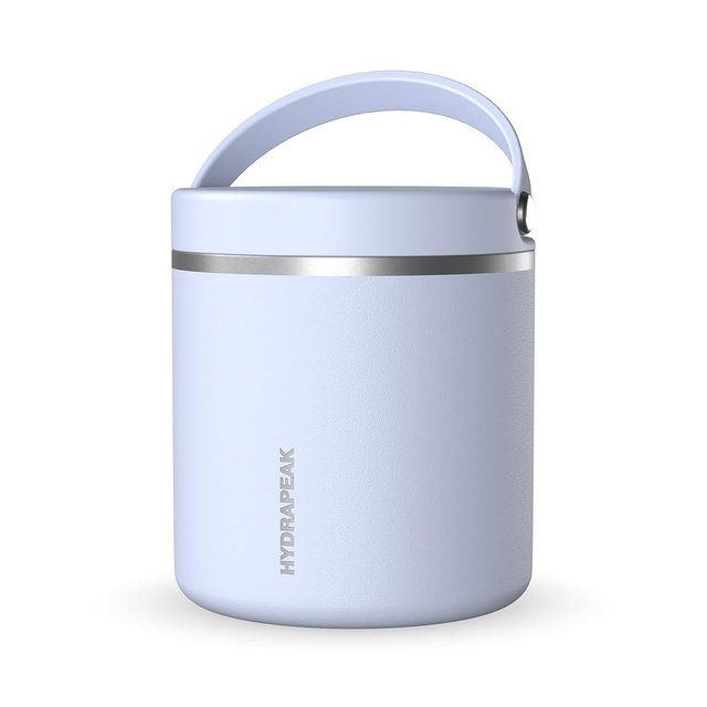 Hydrapeak 25oz Stainless Steel Vacuum Insulated Thermos Food Jar | Kids for Hot and Cold Food, Wide Mouth Leak-Proof Soup Adults, 10 Hours 16 (Iceberg)