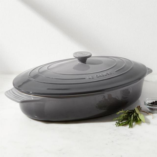 Le Creuset ® Oyster 3.75-Qt Covered Oval Casserole - Oyster Color