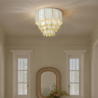 Gatsby 4-Tier Capiz & Metal Flush Mount Ceiling Light