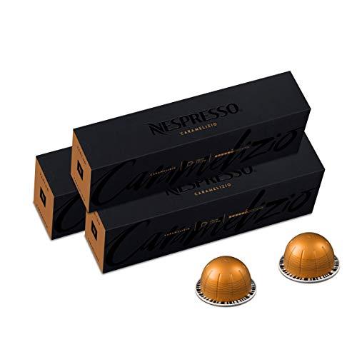 Nespresso Capsules VertuoLine, Caramelizio, Medium Roast Coffee, 30 Count Coffee Pods, Brews 7.8oz