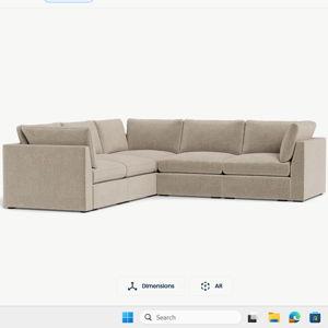 Cozey Ciello XL High Angled Modular Couch