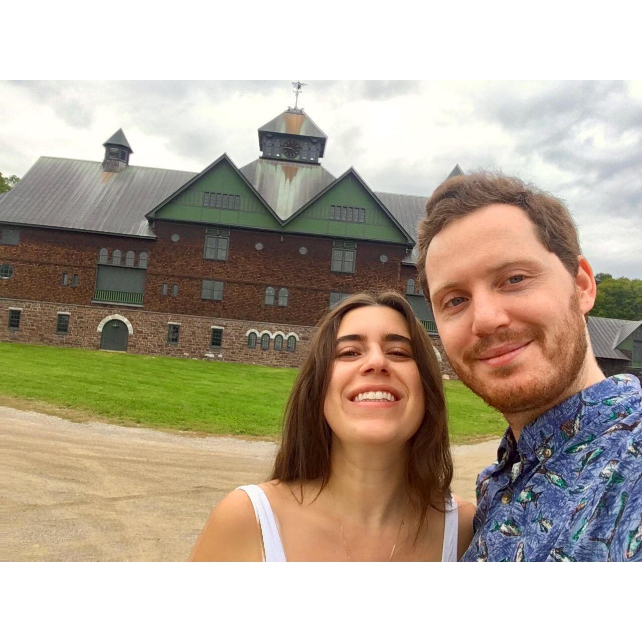 Visiting our sheep friends at Shelburne Farms in Vermont, 2020