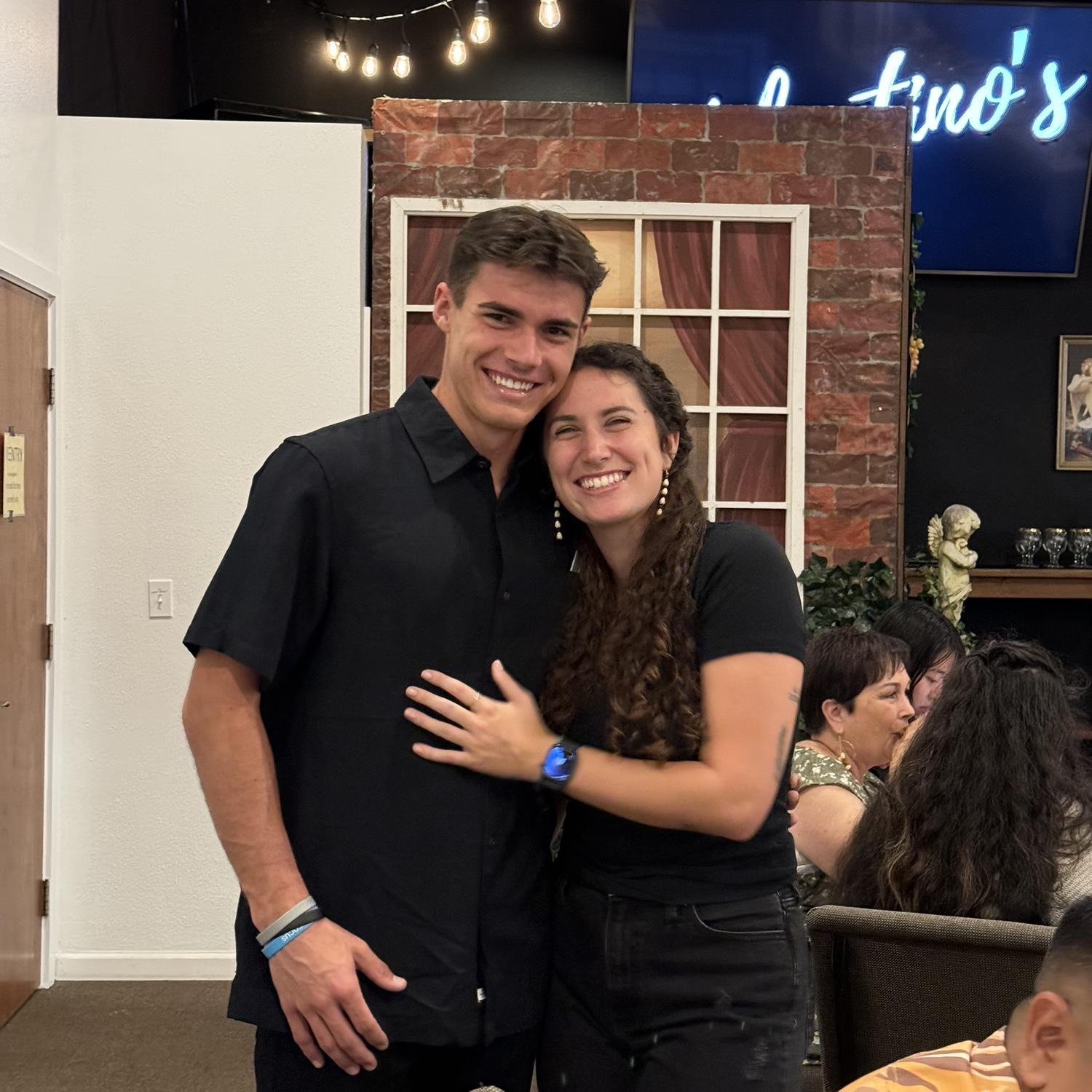 Dinner at Valentinos fundraiser at our church