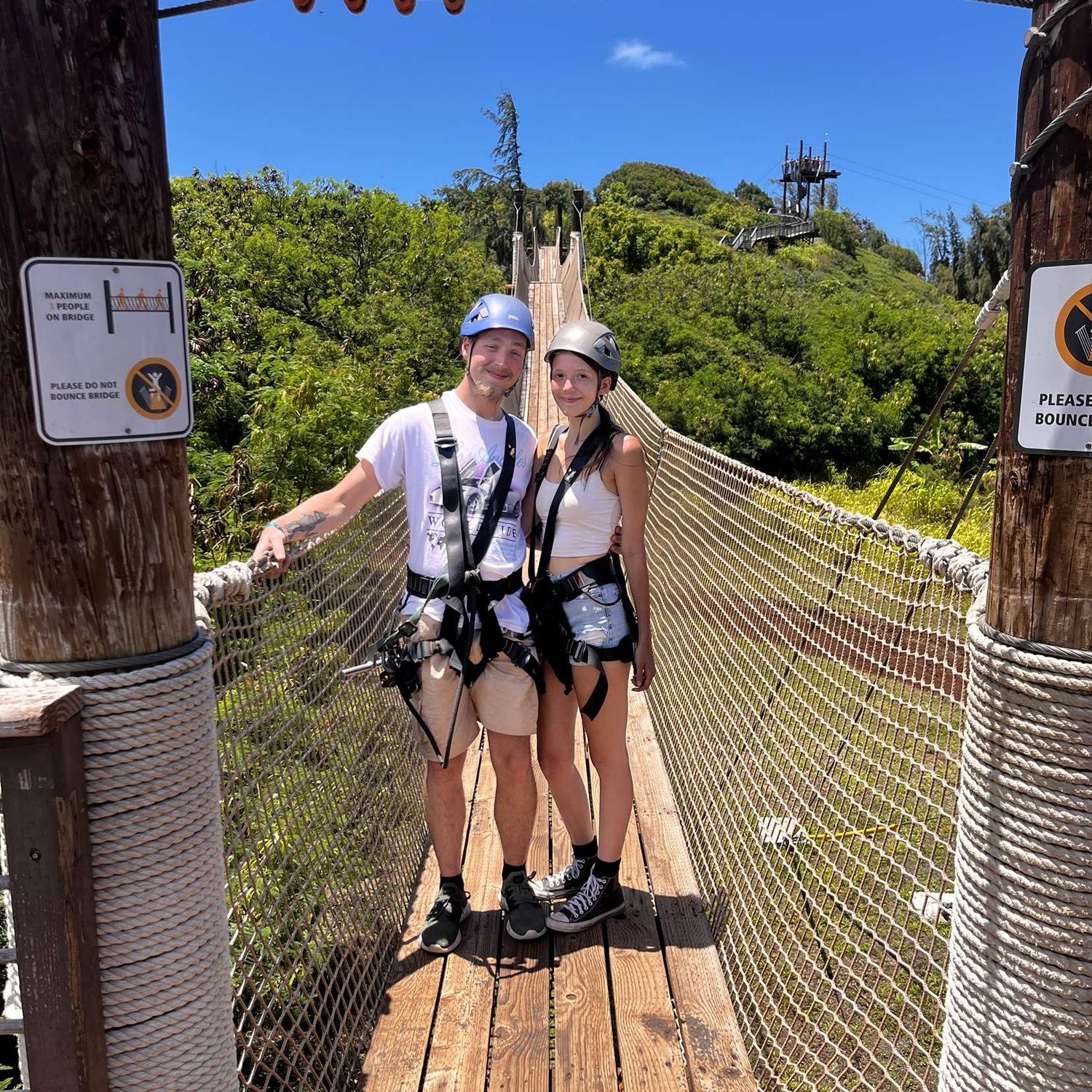 Zip line in Hawaii❤️