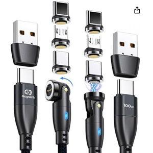 360 PRO 100W Magnetic Phone Charger (Pack of 2) (Onyx Black)