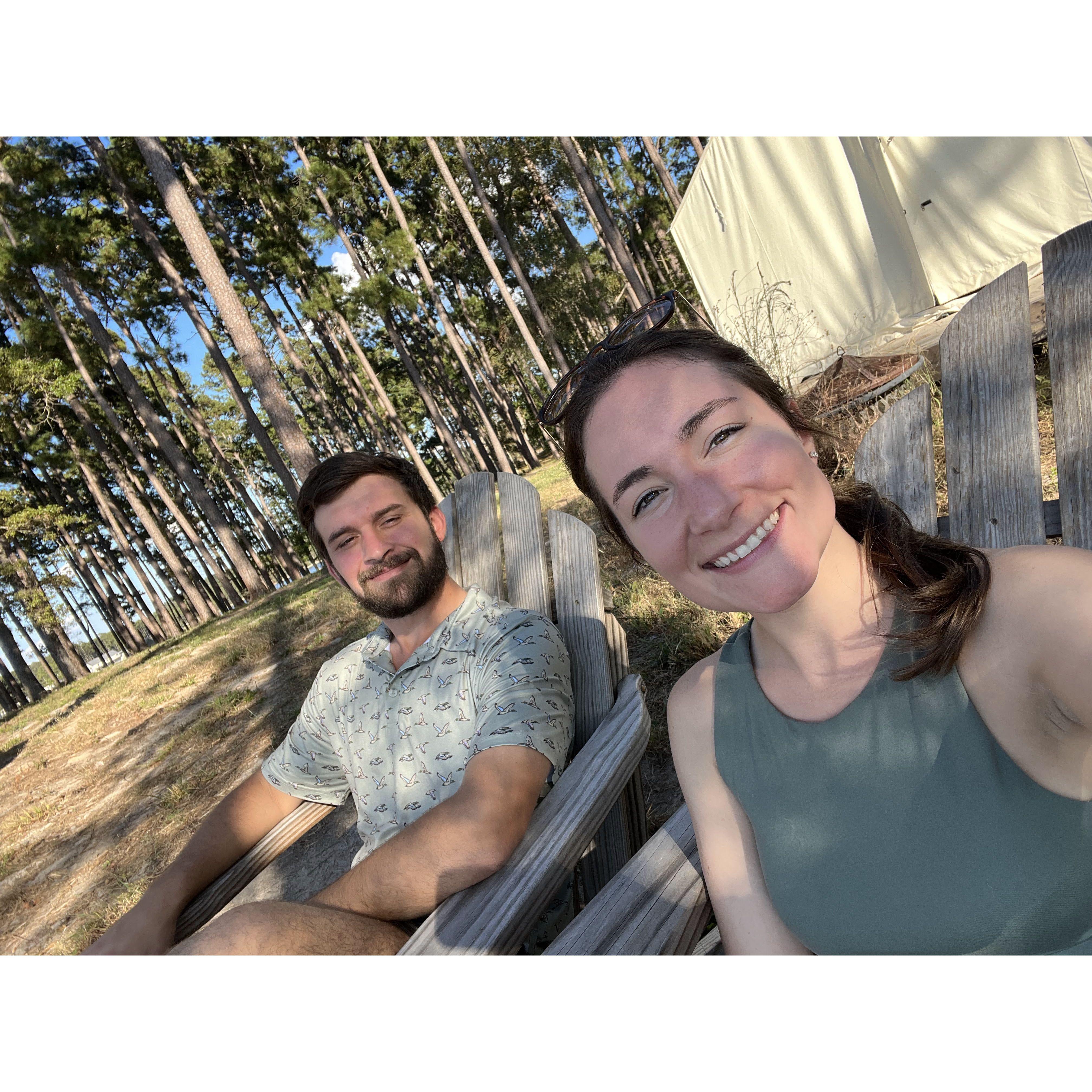 Right before he popped the big question!