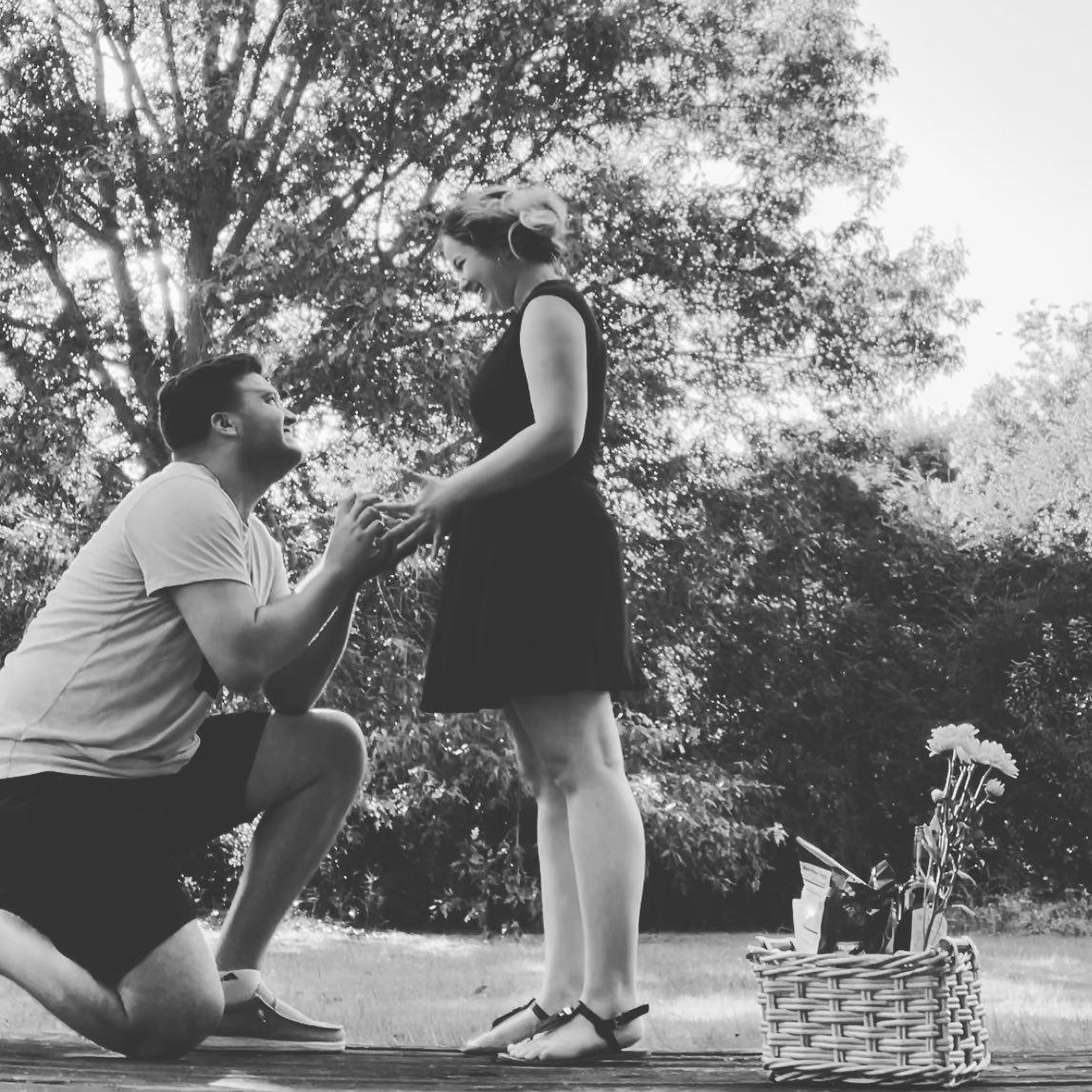 When Kay first said yes on the back porch, where it all started