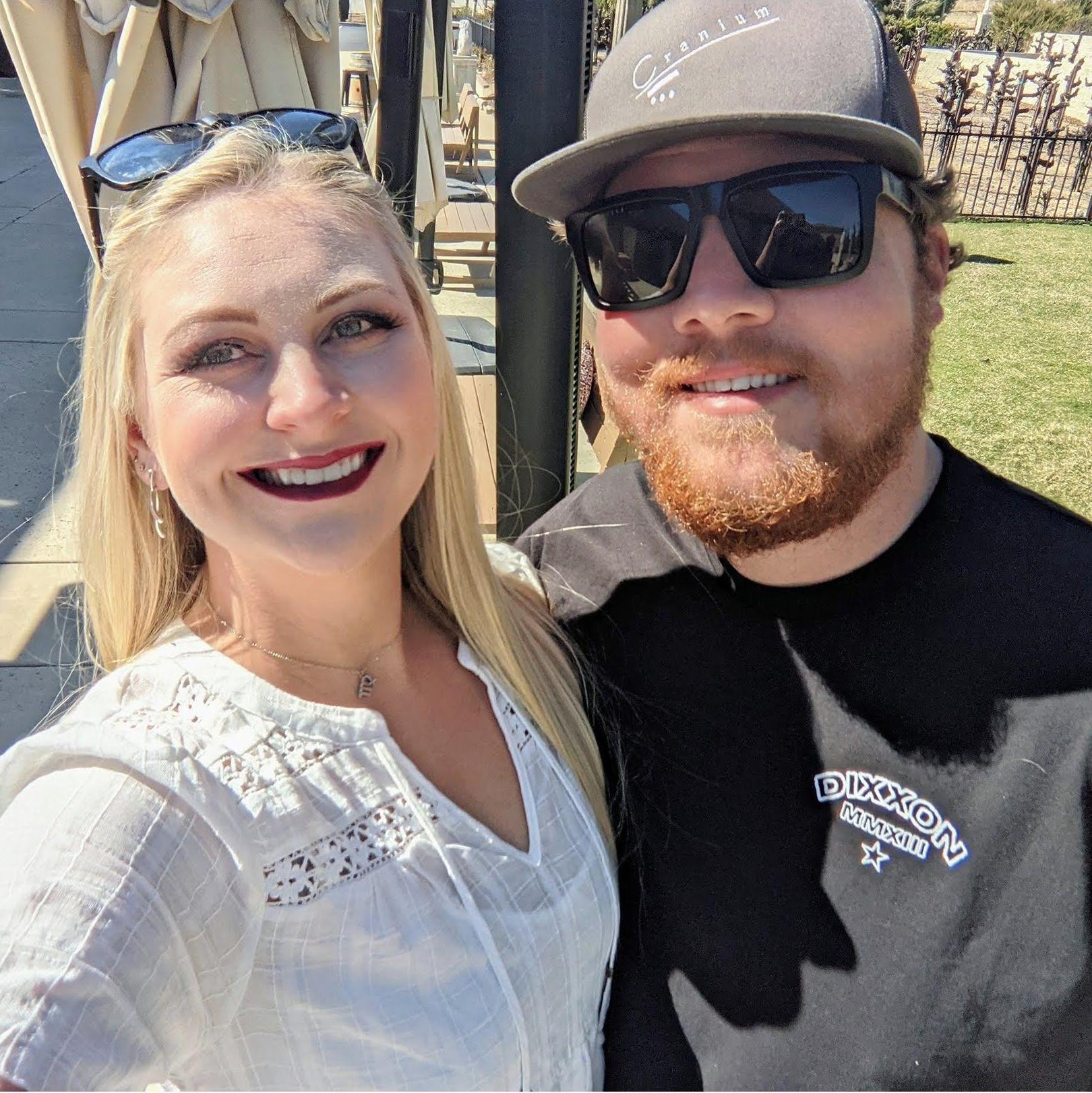 Megan surprised Austin for Valentine's Day with a weekend of wine tasting in Temecula, CA (2/19/21)