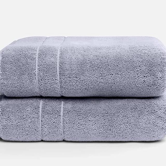 Brooklinen Bath Towels, Smoke Super-Plush - Set of 2