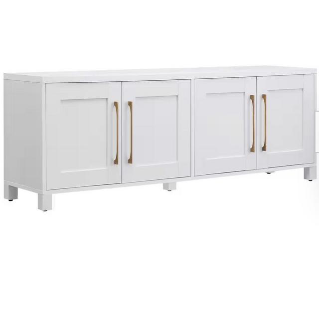 Chabot 68 in. White TV Stand Fits TV's up to 75 in.