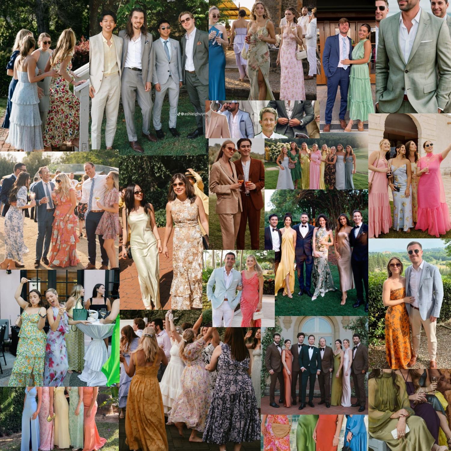 Complet ou chemise et pantalon propre pour les hommes & robe longue ou pantalon propre pour les femmes.