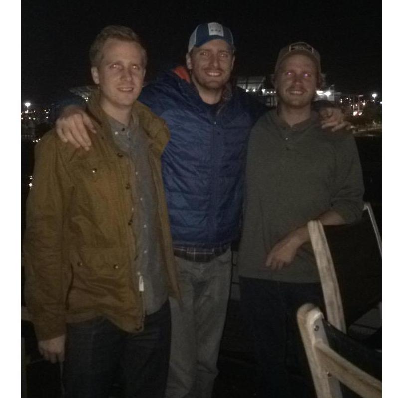 The three brothers (L-R: John, Kev, Michael)