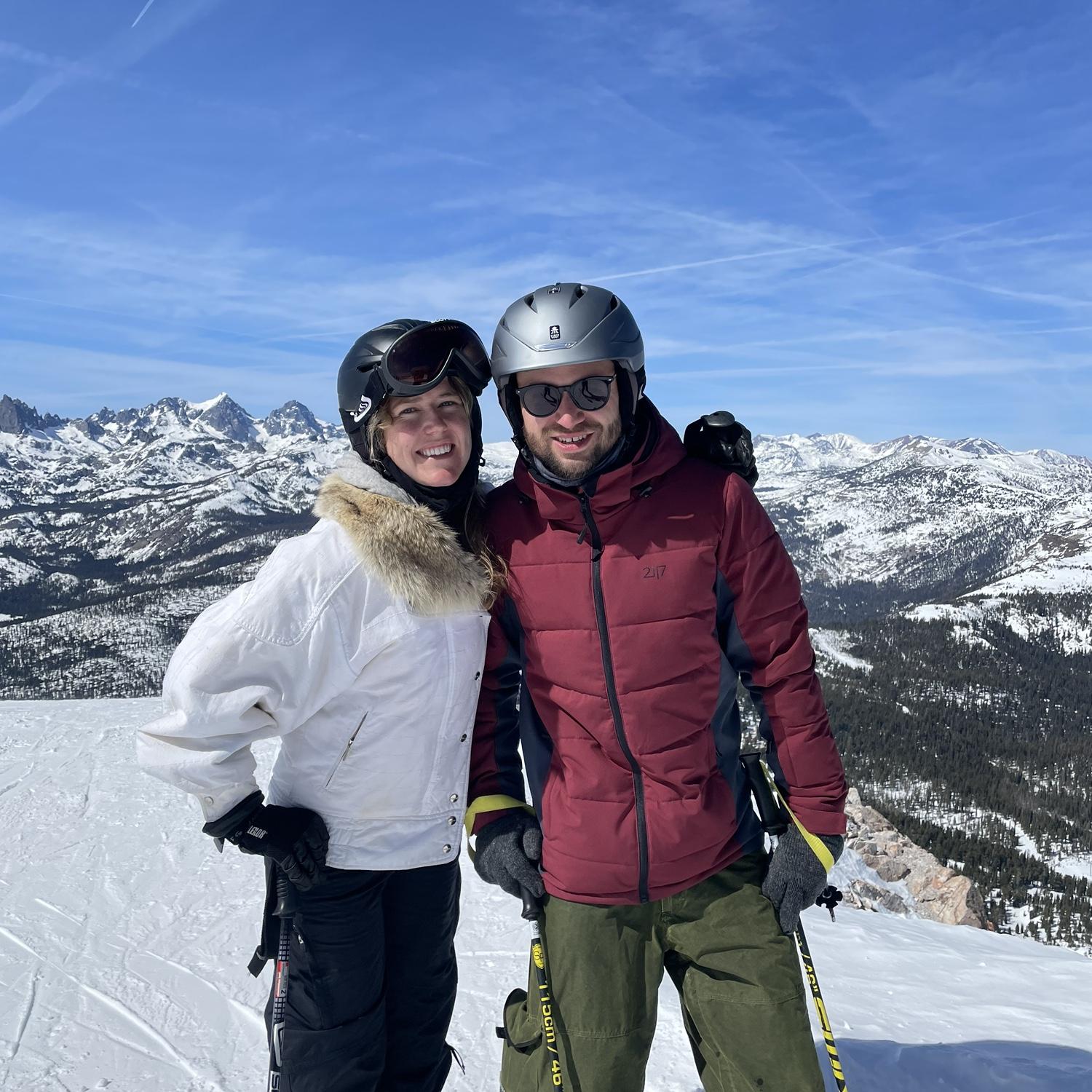 First time skiing together March 2021