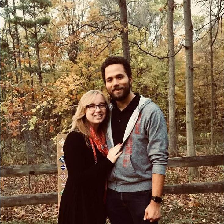We took this photo at Briana's favorite park in Cleveland. We drove there to see one of our favorite musicals, The Hunchback of Notre Dame. Somehow you cannot tell OSU was losing during this picture.