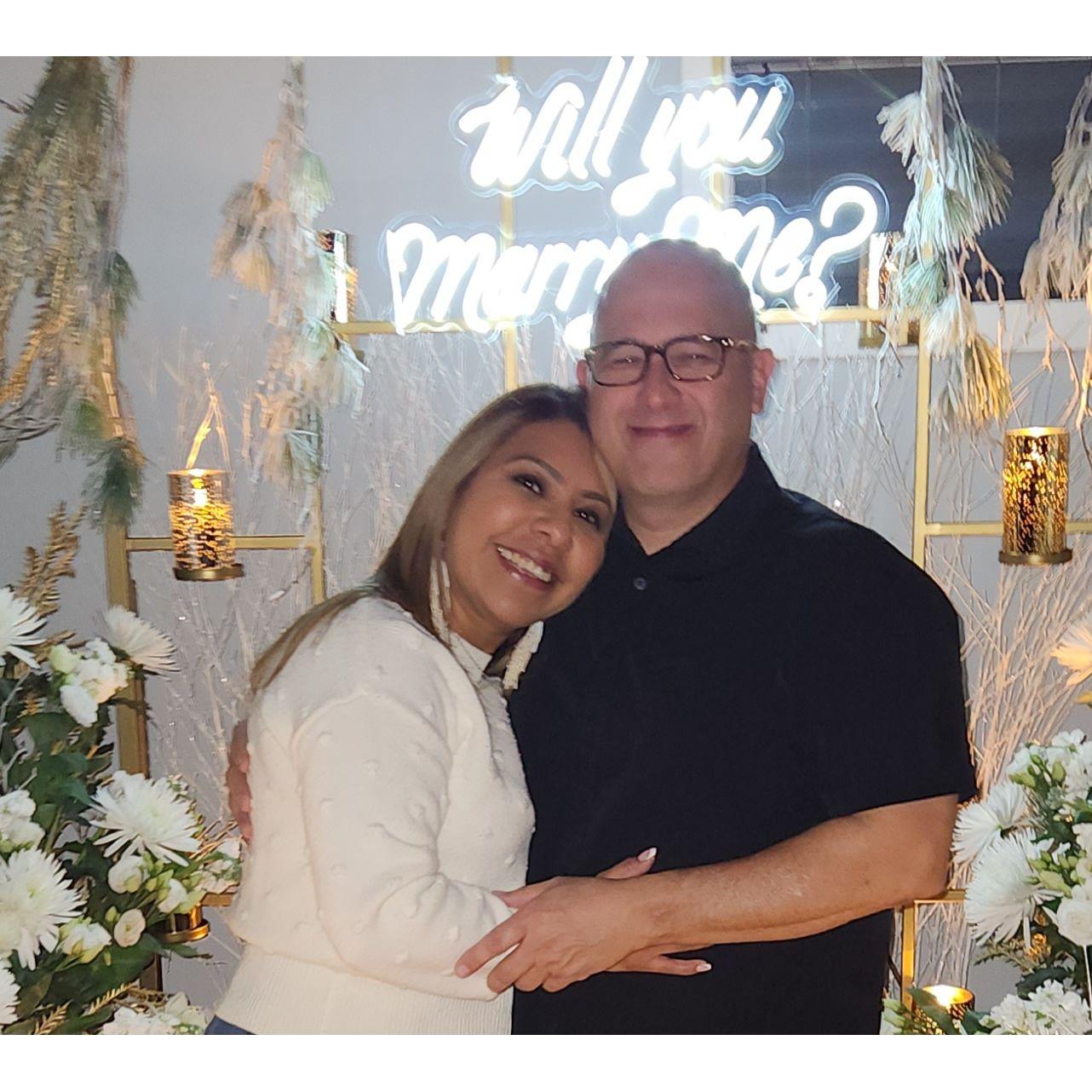 December 2024. Engagement evening.