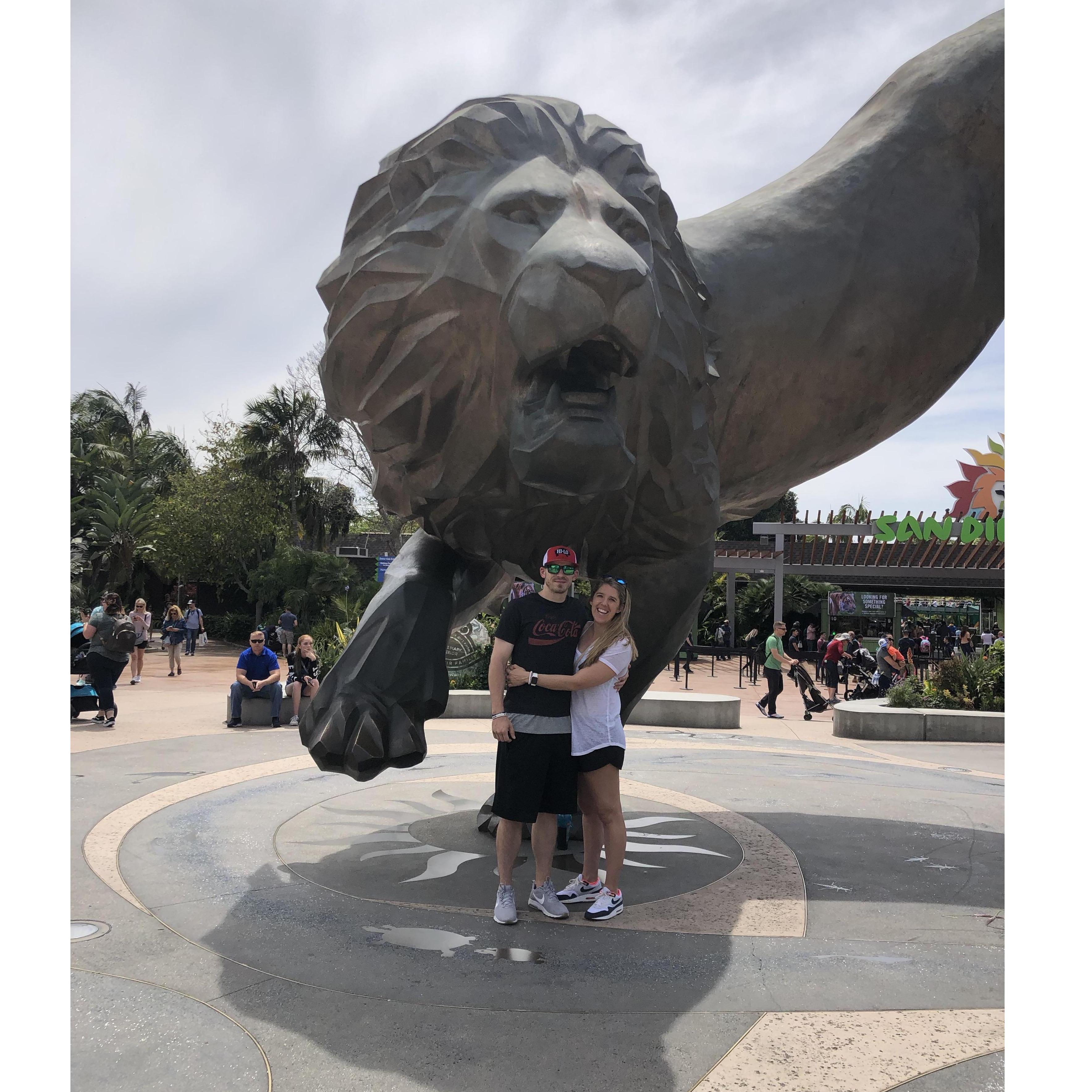 At the San Diego zoo!