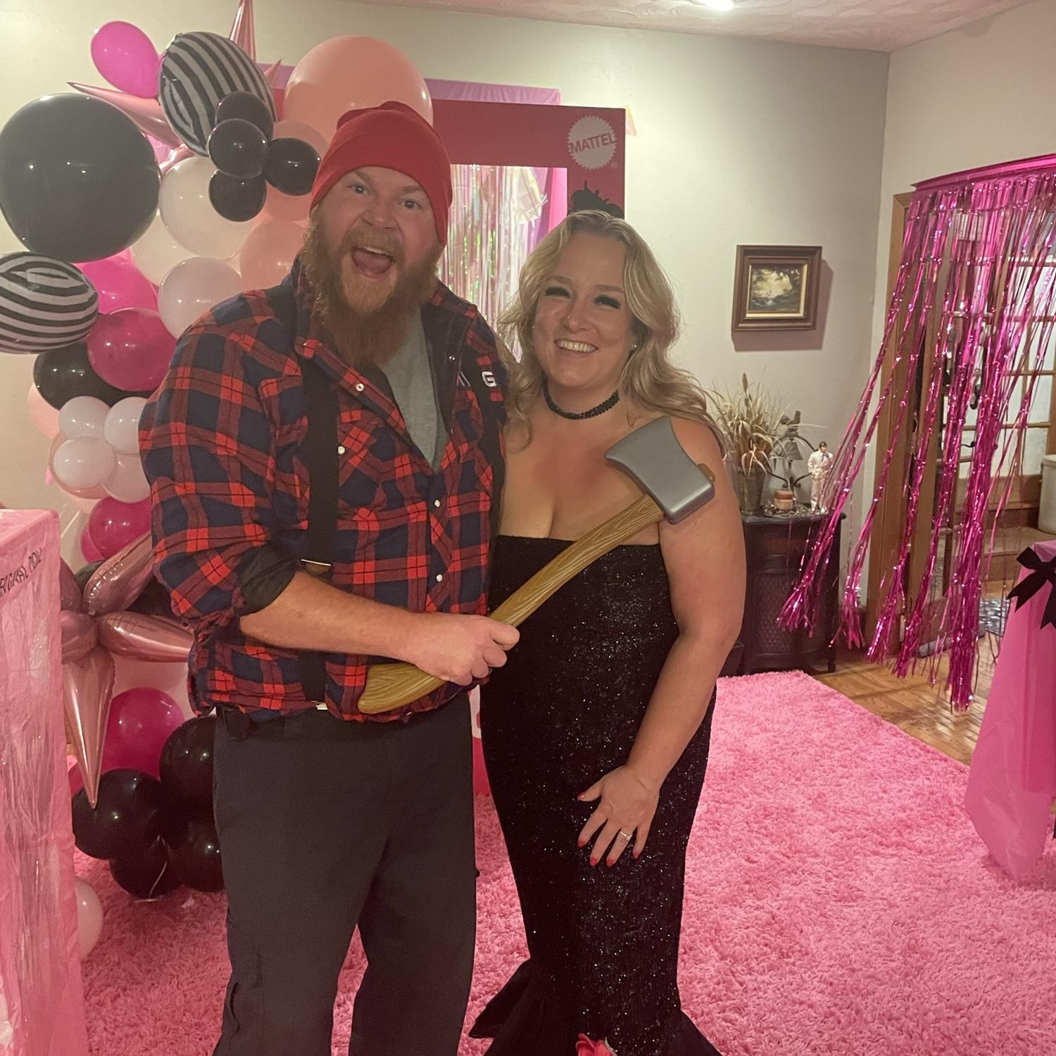 Barbie Party! We were Lumberjack Ken and Solo in the Spotlight Barbie.