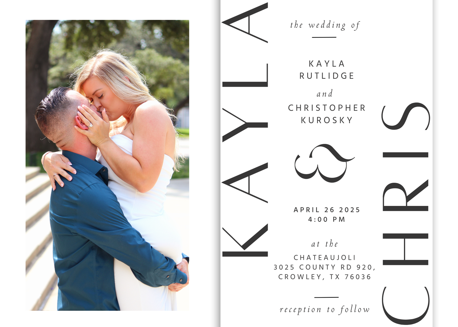 The Wedding Website of Kayla Rutlidge and Christopher Kurosky