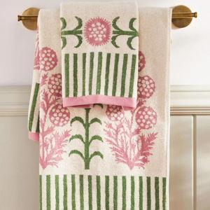 Ellen Merchant Cotton Bath Towel in Ivory