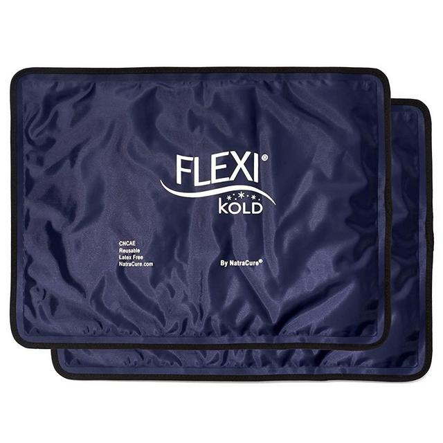 FlexiKold Gel Ice Pack (Standard Large: 10.5 x 14.5) Reusable Cold Pack  for Injuries, Back Pain Relief, Migraine Relief Pad, After Surgery