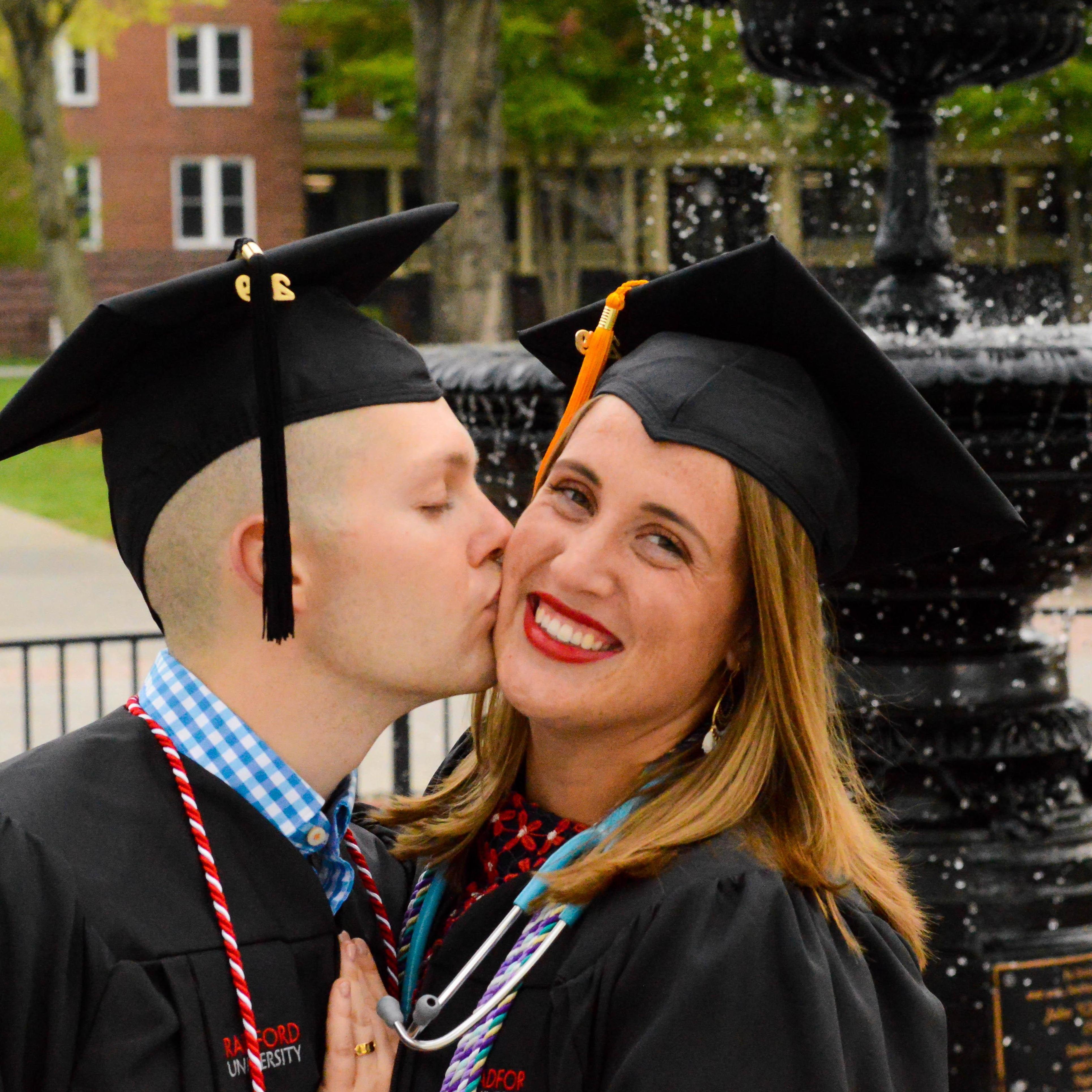 Graduation pictures at Radford.