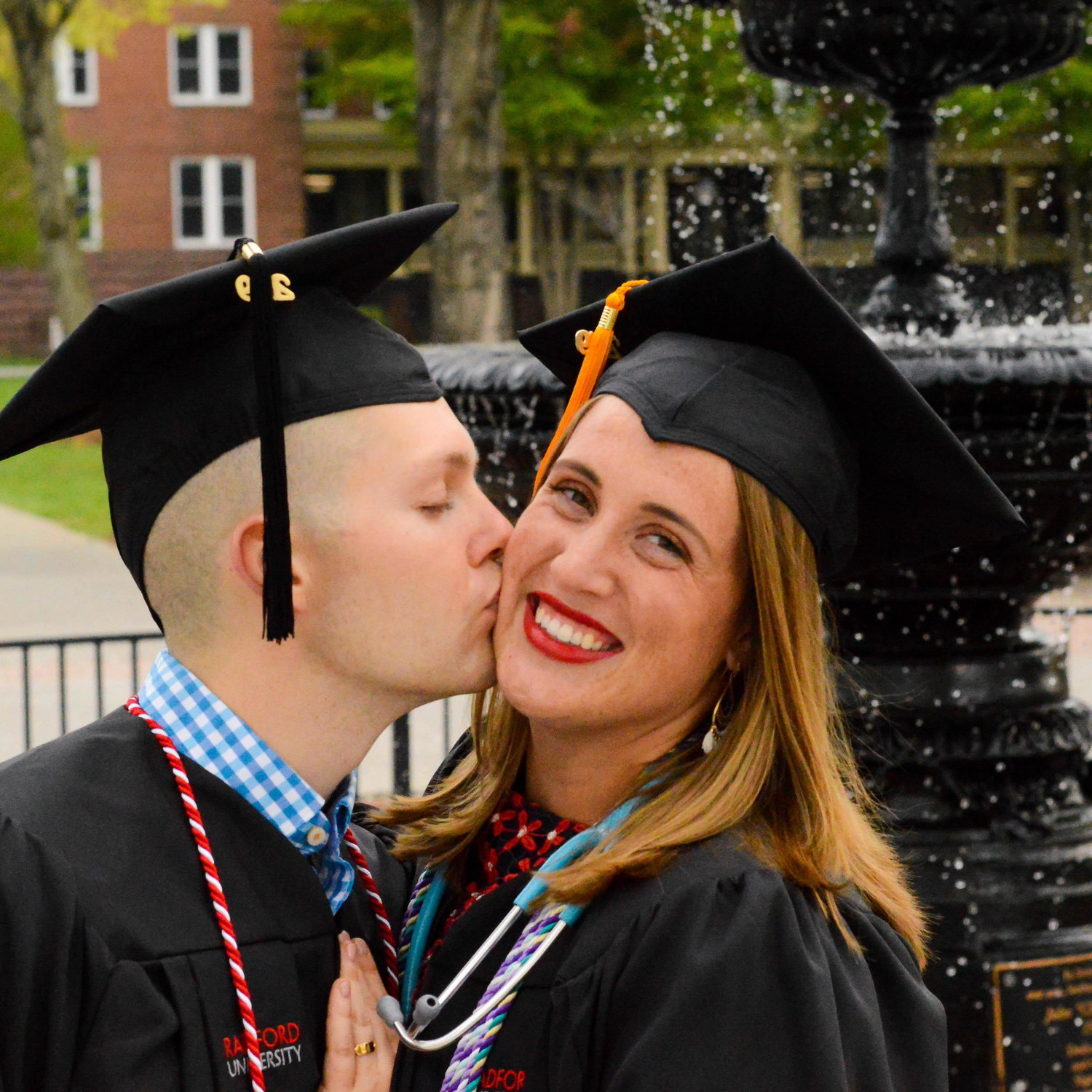 Graduation pictures at Radford.