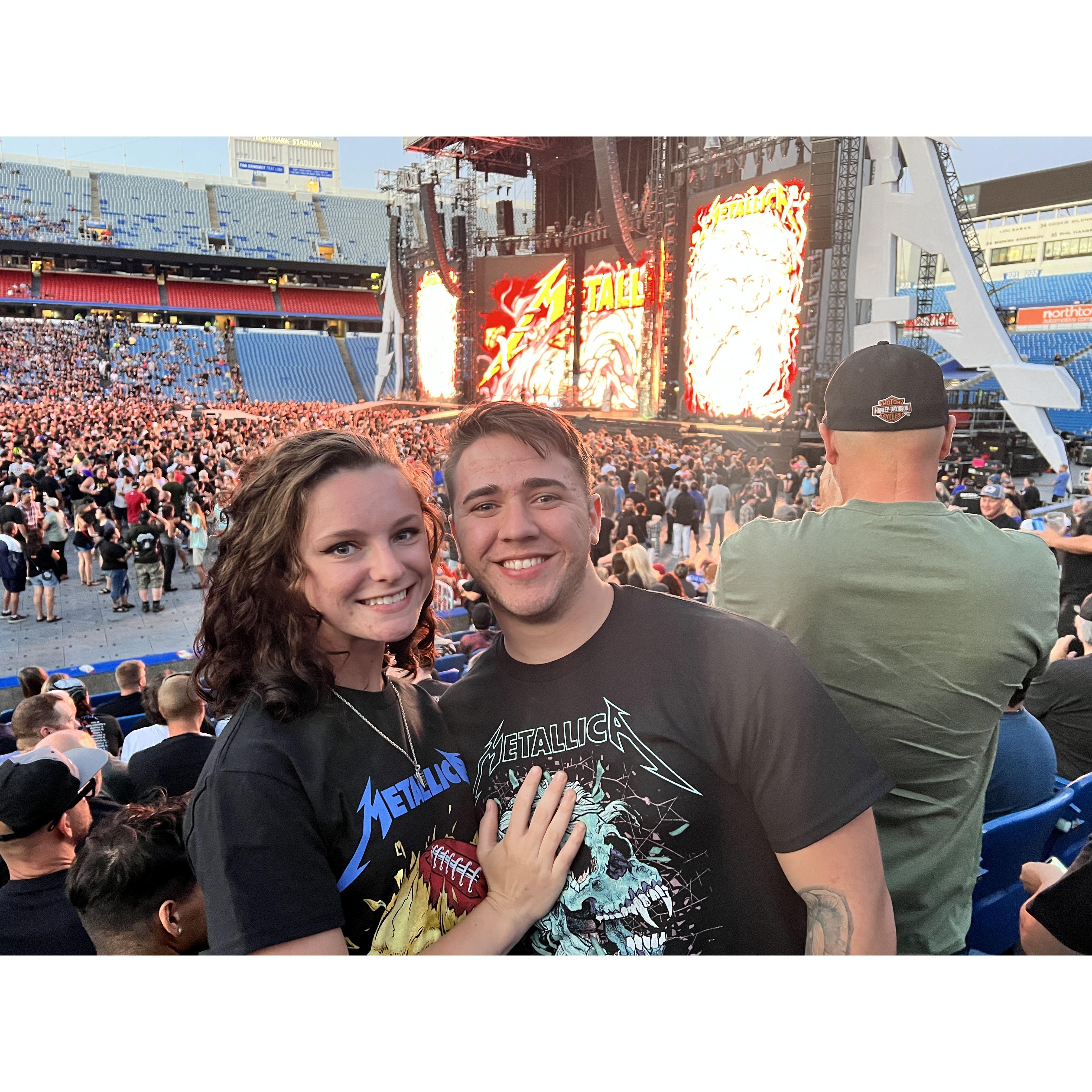 Alex and I's first Metallica concert at the Bills stadium! It was awesome!