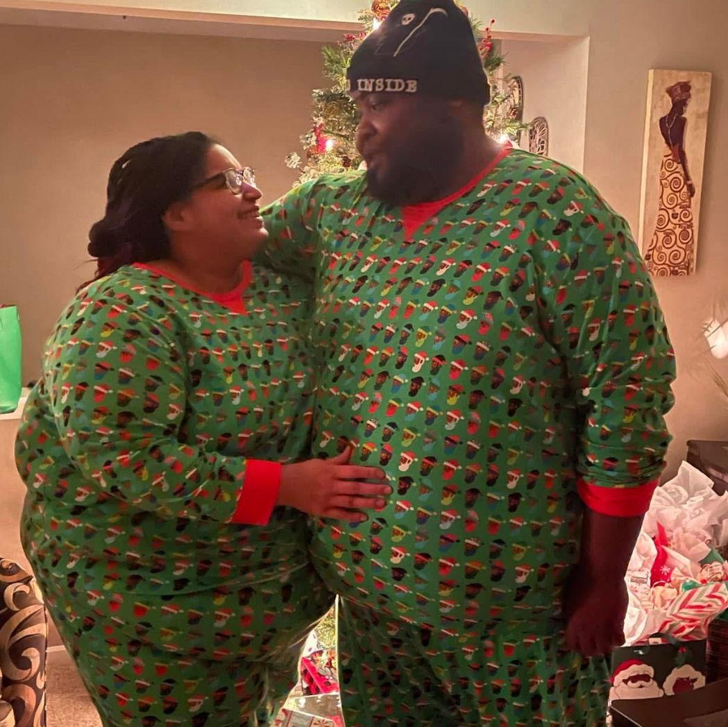 Christmas Eve with matching pjs